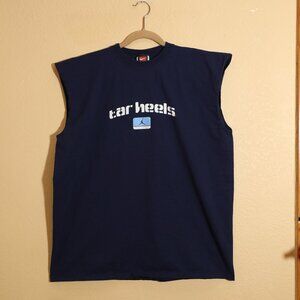 *SOLD* Vintage Nike Jordan UNC Carolina Tar Heels Basketball Cutoff (XL)